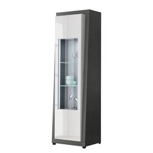 Vitrine Curlewis I Blanc brillant / Anthracite