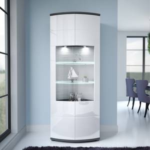 Vitrine Mury Blanc brillant / Anthracite