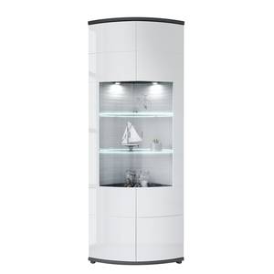 Vitrine Mury Blanc brillant / Anthracite