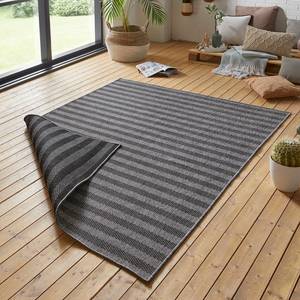 In-/Outdoorteppich Delilia Polypropylen - Grau / Schwarz - 120 x 170 cm