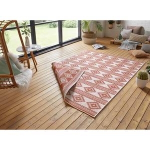 In-/Outdoorteppich Maple Polypropylen - Creme / Orange - 120 x 170 cm