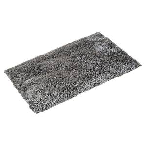 Tapis de bain Poranga Fibres synthétiques - Gris argenté