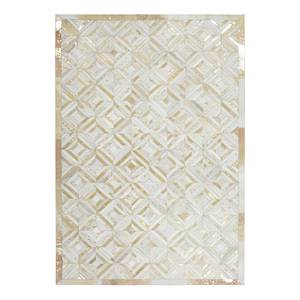 Tapis en peau Spark 410 Cuir véritable - Doré - 230 x 160 cm