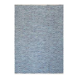 Wollteppich Aperitif 410 Baumwollstoff - Blau - 170 x 120 cm