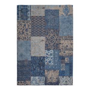 Kurzflorteppich Symphony 160 Baumwollstoff - Blau - 170 x 120 cm