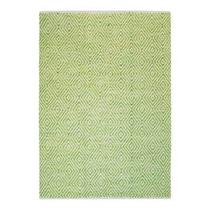 Wollen vloerkleed Aperitif 310 katoen - Groen - 230 x 160 cm