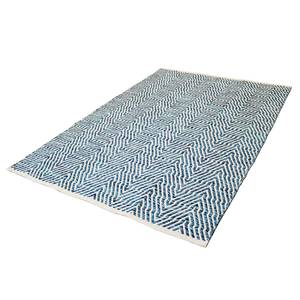 Wollteppich Aperitif 410 Baumwollstoff - Blau - 230 x 160 cm