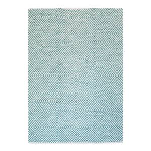 Tapis en laine Aperitif 310 Coton - Turquoise - 150 x 80 cm