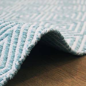 Tapis en laine Aperitif 310 Coton - Turquoise - 150 x 80 cm