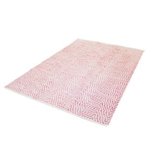 Wollen vloerkleed Aperitif 410 katoen - Roze - 150 x 80 cm