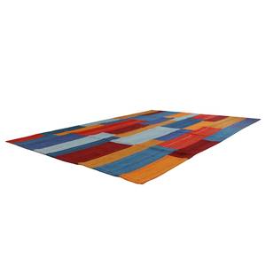 Laagpolig vloerkleed Radical 335 wol - rood/meerdere kleuren - 170 x 120 cm