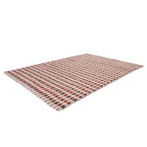 Laagpolig vloerkleed Chess 110 katoen - Crème - 290 x 200 cm