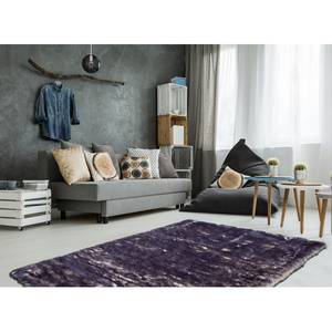 Tapis en peau Crown 110 I Tissu - Aubergine - 280 x 180 cm