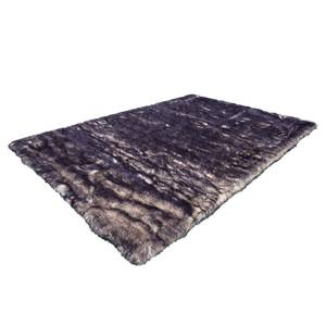 Tapis en peau Crown 110 I Tissu - Aubergine - 280 x 180 cm