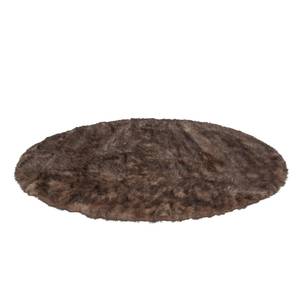 Tapis en peau Crown Circle Marron