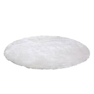 Tapis en peau Crown Circle Blanc