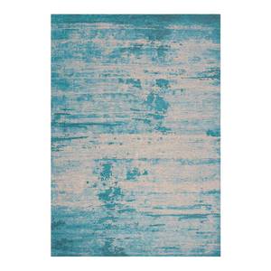 Laagpolig vloerkleed Plymouth geweven stof - turquoise - 230 x 155 cm