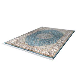 Laagpolig vloerkleed Edinburgh geweven stof - Blauw - 150 x 80 cm