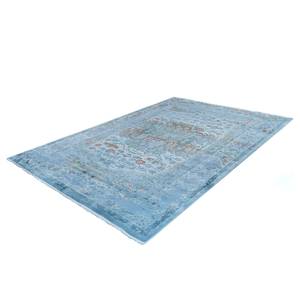 Laagpolig vloerkleed Galapagos - Pinta geweven stof - Blauw - 290 x 200 cm
