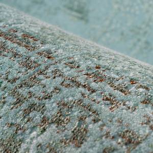 Laagpolig vloerkleed Genovesa geweven stof - Mintgroen - 150 x 80 cm