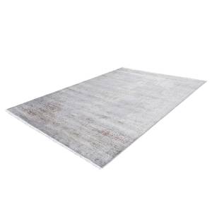 Laagpolig vloerkleed Genovesa geweven stof - Zilver - 150 x 80 cm
