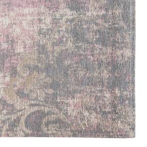 Kurzflorteppich Fading World Baumwollstoff - Grau / Rosa - 140 x 200 cm