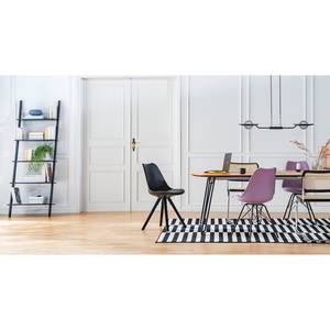 Table Tauro Extensible - Métal - Noir / Chêne - Largeur : 170 cm