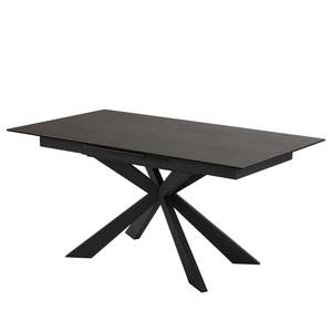 Table Zera Extensible - Céramique / Métal - Anthracite / Noir