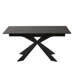 Eettafel Zera verlengbaar - keramiek/metaal - antracietkleurig/zwart