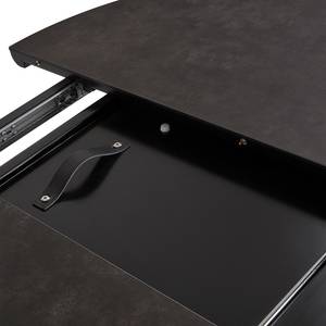 Table Azena Extensible - Céramique / Métal - Anthracite / Noir