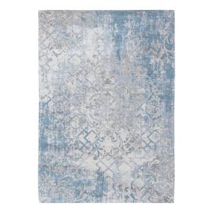 Kurzflorteppich Fading World Baumwollstoff - Grau / Blau - 140 x 200 cm