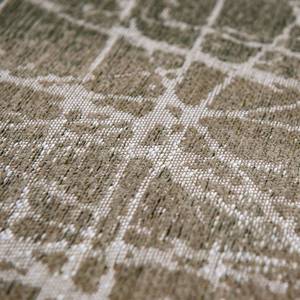 Laagpolig kleed Farenheit Central Park Textielmix - groen/crèmekleurig - 170 x 240 cm