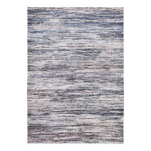 Laagpolig vloerkleed Sari Plural Katoen - grijs/zwart - 140 x 200 cm