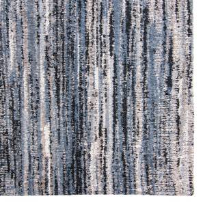 Tapis Sari Plural Coton - Gris / Noir - 140 x 200 cm