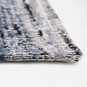 Laagpolig vloerkleed Sari Plural Katoen - grijs/zwart - 140 x 200 cm