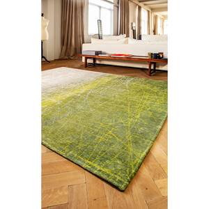 Tapis Farenheit Central Park Tissu mélangé - Vert / Crème - 140 x 200 cm