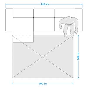 Kurzflorteppich Mono Webstoff