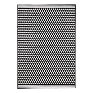 Tapis Spot Tissu - Noir / Blanc - 70 x 140 cm