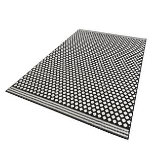 Tapis Spot Tissu - Noir / Blanc - 70 x 140 cm