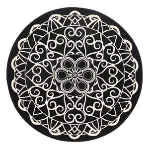 Tapis Mandala Tissu - Noir