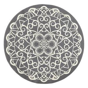 Teppich Mandala Webstoff - Grau