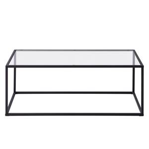 Table basse Nolla II Verre transparent / Noir