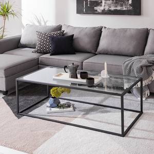 Table basse Nolla II Verre transparent / Noir