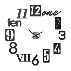 Horloge murale Numbra Aluminium - Noir