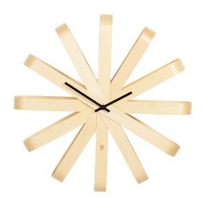 Horloge Ribbonwood Tremble / Tilleul / Aluminium - Beige