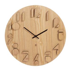 Horloge murale Shadow Mdf / Aluminium - Beige