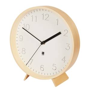 Uhr Rimwood Mdf / Buche / Linde / Aluminium - Beige