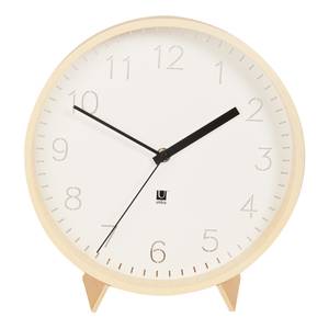 Uhr Rimwood Mdf / Buche / Linde / Aluminium - Beige