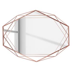 Wandspiegel Prisma ijzer/roestvrij staal - Koper
