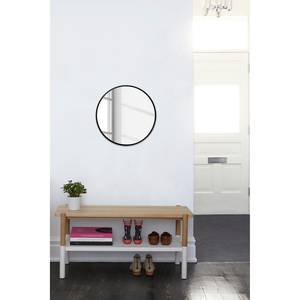 Miroir Hub I MDF / EVA / Acier - Noir - Noir - Diamètre : 61 cm